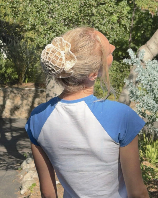 Coastal Crochet Bun Cover