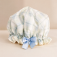Coastal Plaid Shower Cap